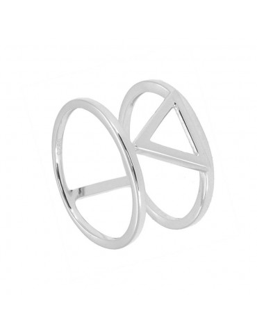 Anillo triangulo doble